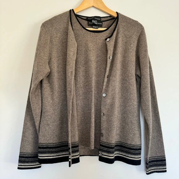 Randy Kemper Cashmere Cardigan + top - Picture 1 of 9